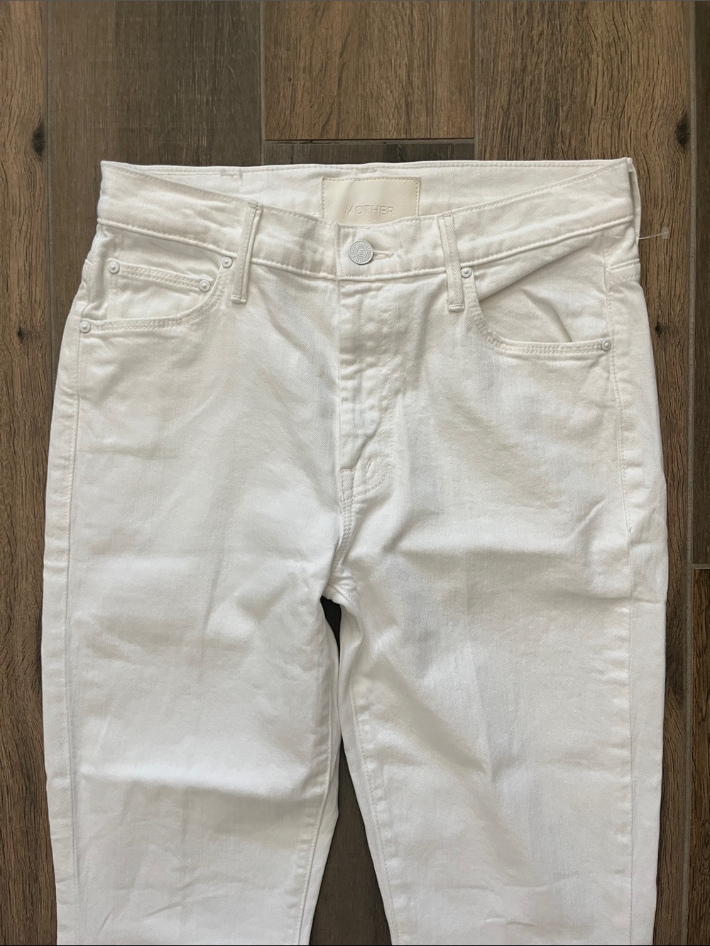 NEW Mother The Weekender Flare in Totally Innocent Denim Jeans Size 27 - Picture 4 of 11